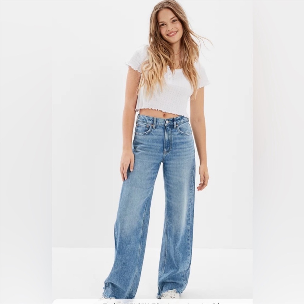 American Eagle Outfitters Light Blue Flare Jeans